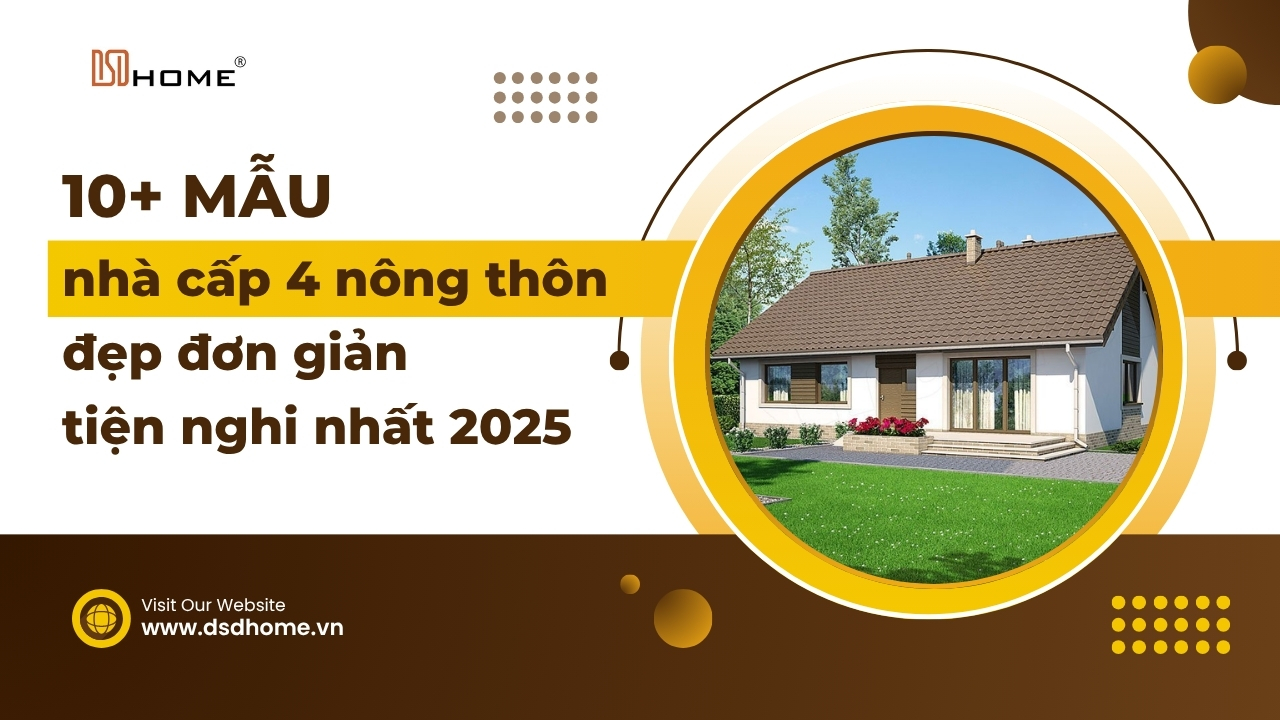 Top 10+ mẫu nhà cấp 4 nông thôn đẹp đơn giản tiện nghi nhất 2025