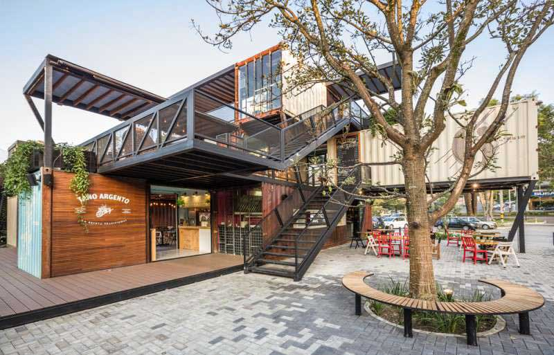 Thiết Kế Quán Cafe Khung Thép Tiền Chế 2 Tầng Siêu Đẹp 2024