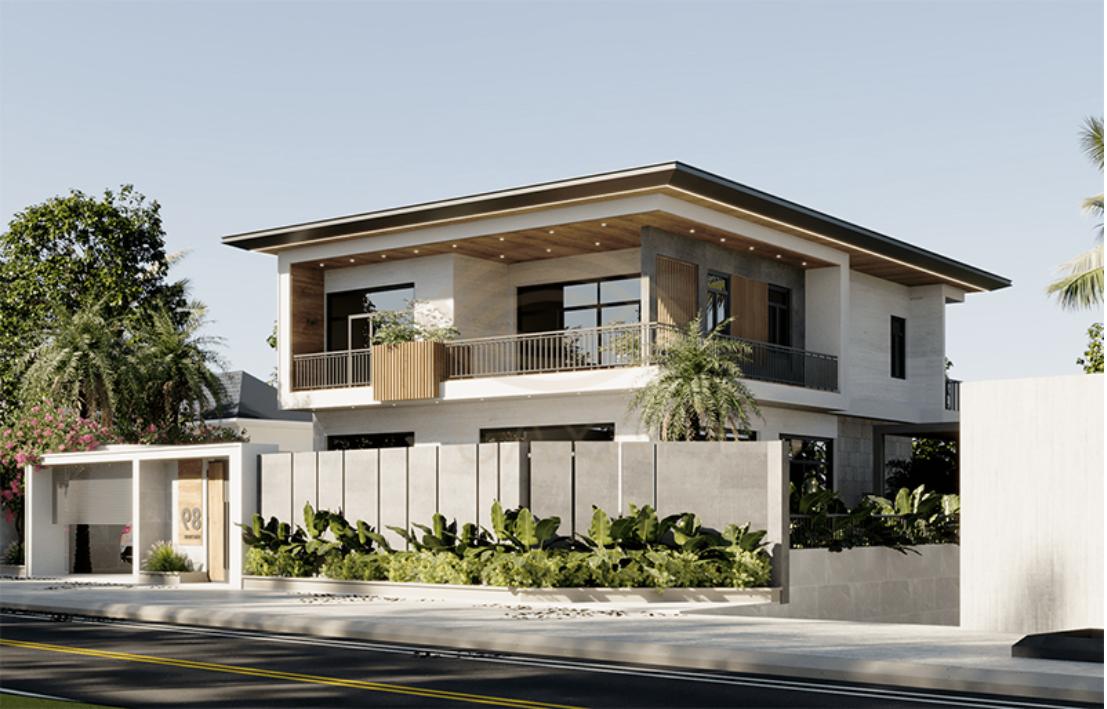 20-mau-biet-thu-dep-6 TOP 8+ Mẫu Biệt Thự 2 Tầng Mái Bằng Độc Đáo Tiện Nghi