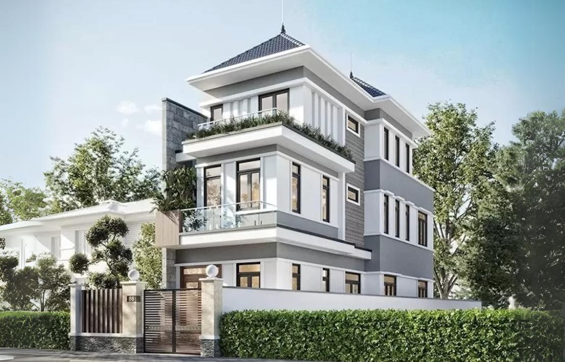 20-mau-biet-thu-dep-9 Mẫu Biệt Thự Nhà Phố 3 Tầng Hiện Đại Tại Vũng Tàu - Đặng Decor