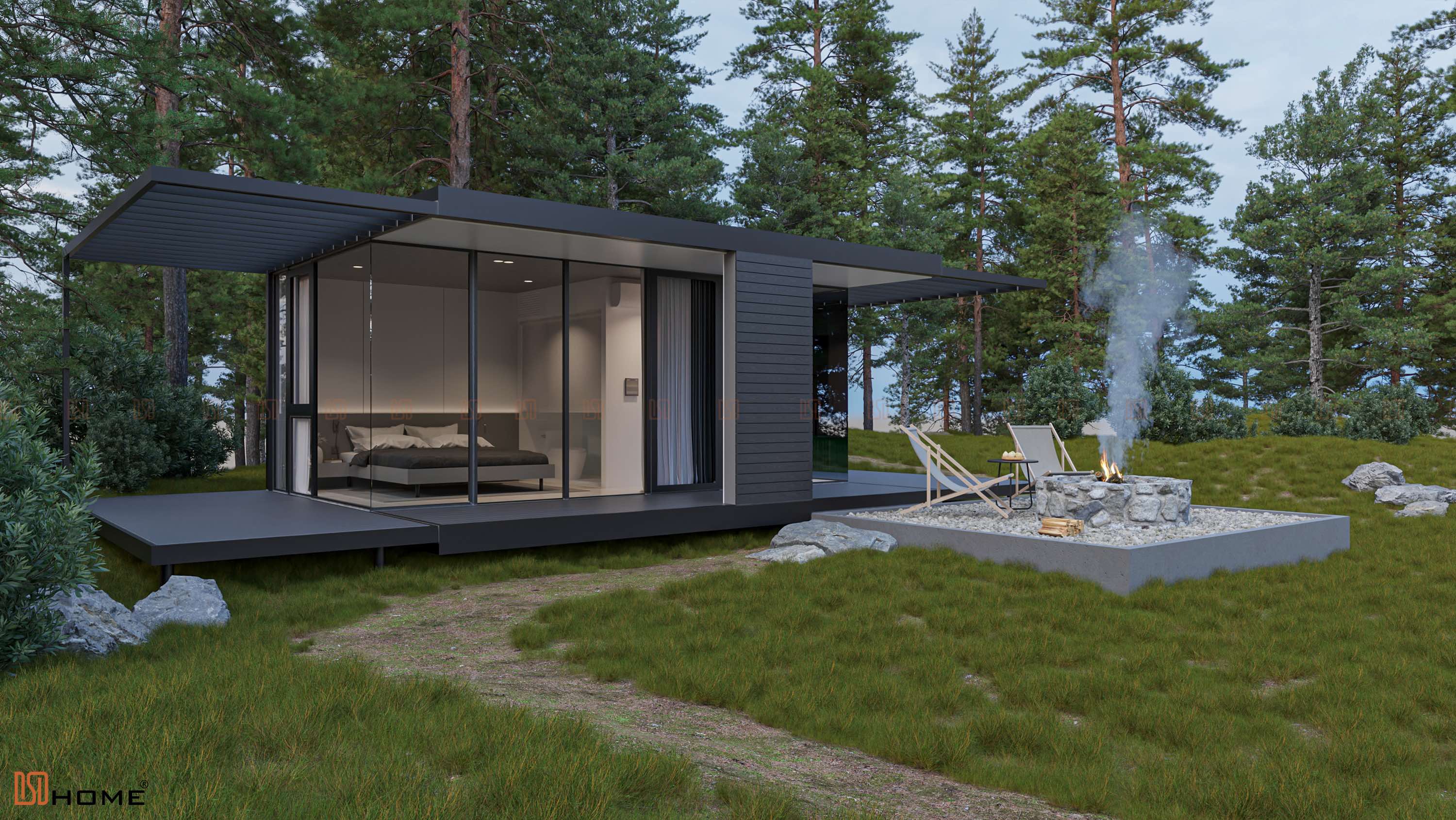 Nhà lắp ghép có chi phí 300 triệu