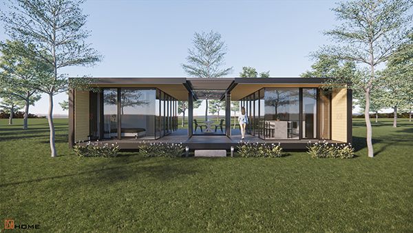 Mẫu biệt thự nhà vườn 1 tầng