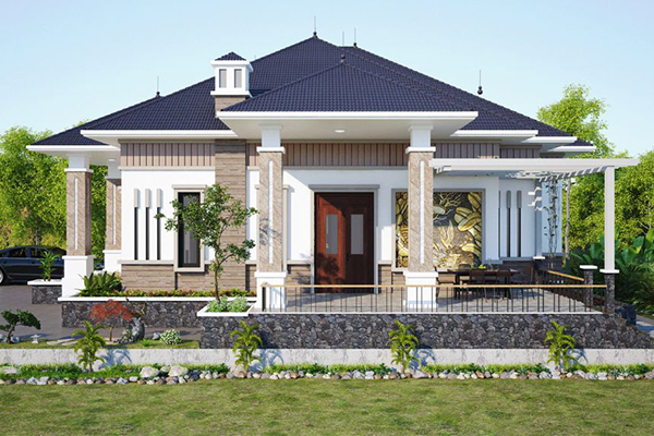 biệt thự nhà vườn mái Nhật