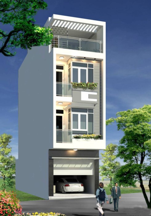 Mẫu Nhà Lắp Ghép 4 Tầng