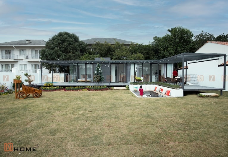 Nhà lắp ghép thiết kế theo chữ L