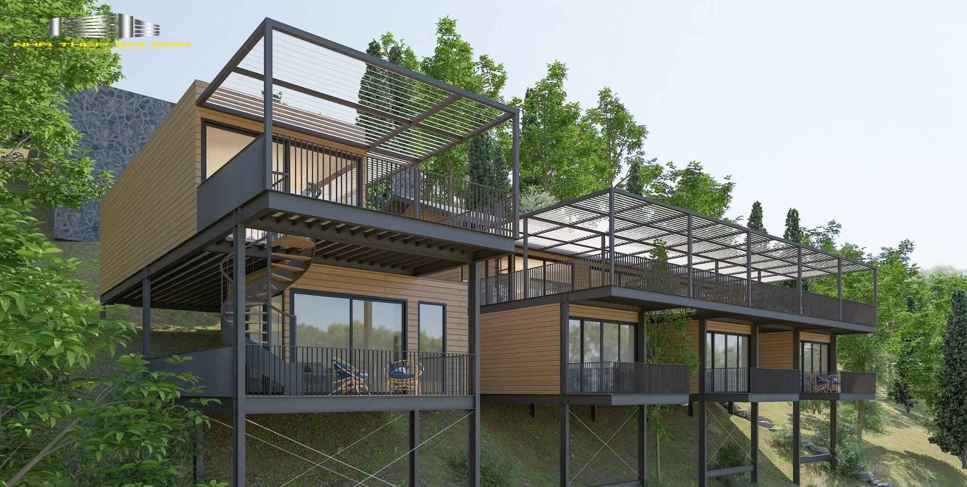 Những khó khăn khi thiết kế, xây dựng nhà trên đồi dốc