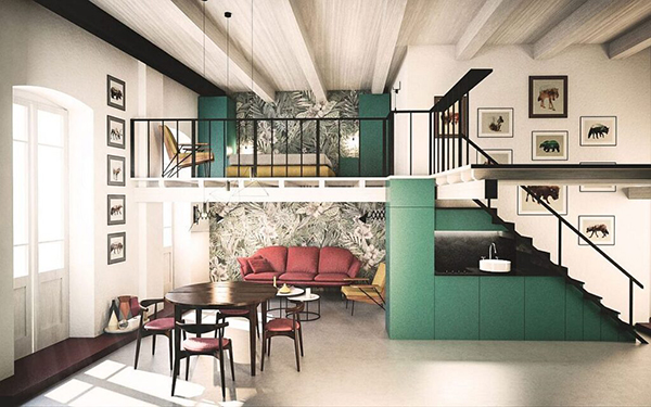 mau-nha-cap-4-gac-lung-07 nhà cấp 4 gác lửng 4x16