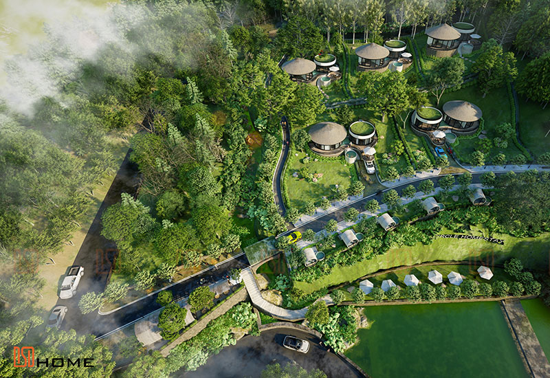 nghỉ dưỡng, resort, nghiduong, nghỉ dưỡng nhà lắp ghép, trải nghiệm nhà lắp ghép, nhà lắp ghép dsdhome, dsdhome