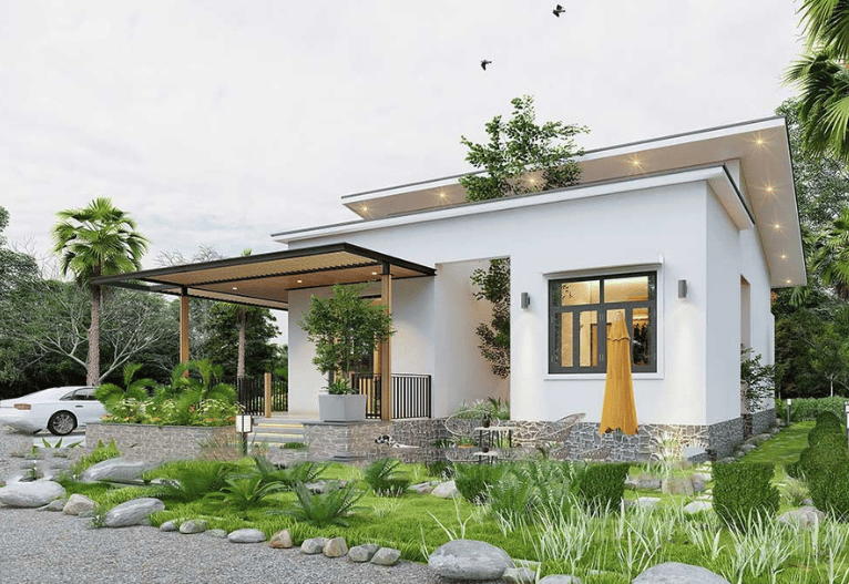 nha-cap-42019 Mẫu Nhà Cấp 4 Có Sân Vườn