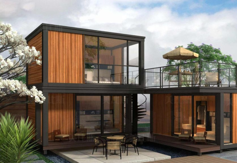 nha-container-2-tang2 Mẫu Nhà Container 2 Tầng Đẹp, Tiện Nghi