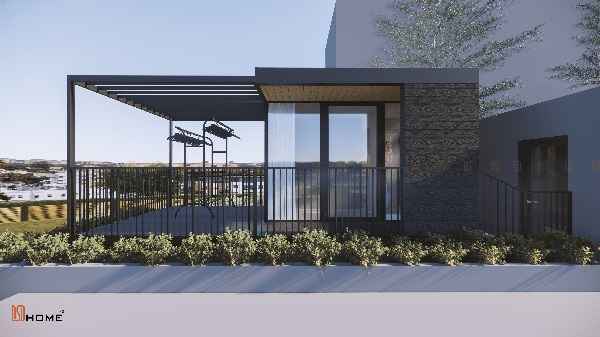 thi công nhà khung thép khối vuông