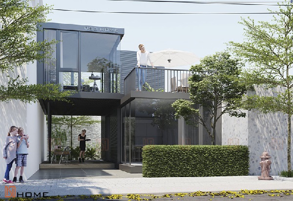 Nhà khung thép 2 tầng