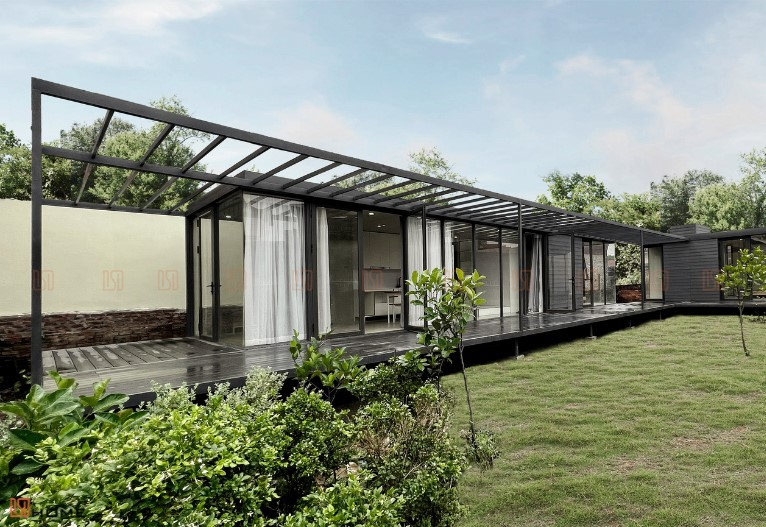 Mẫu Nhà Lắp Ráp 3 Phòng Ngủ Thiết Kế Hiện Đại