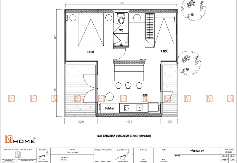 Nhà lắp ghép 37,4m2- 02