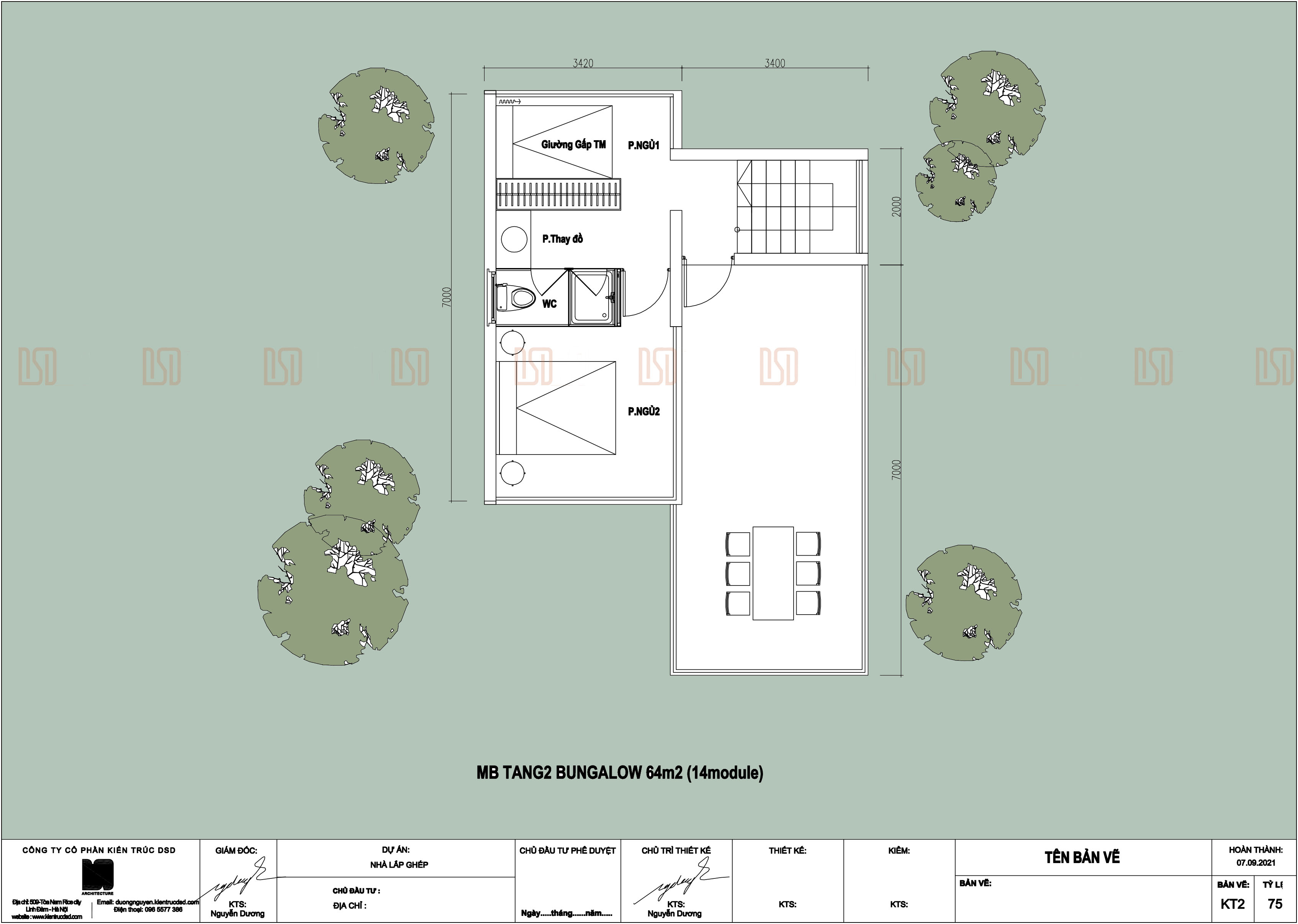 nha-lap-ghep-64m2 Nhà Lắp Ghép 64m2