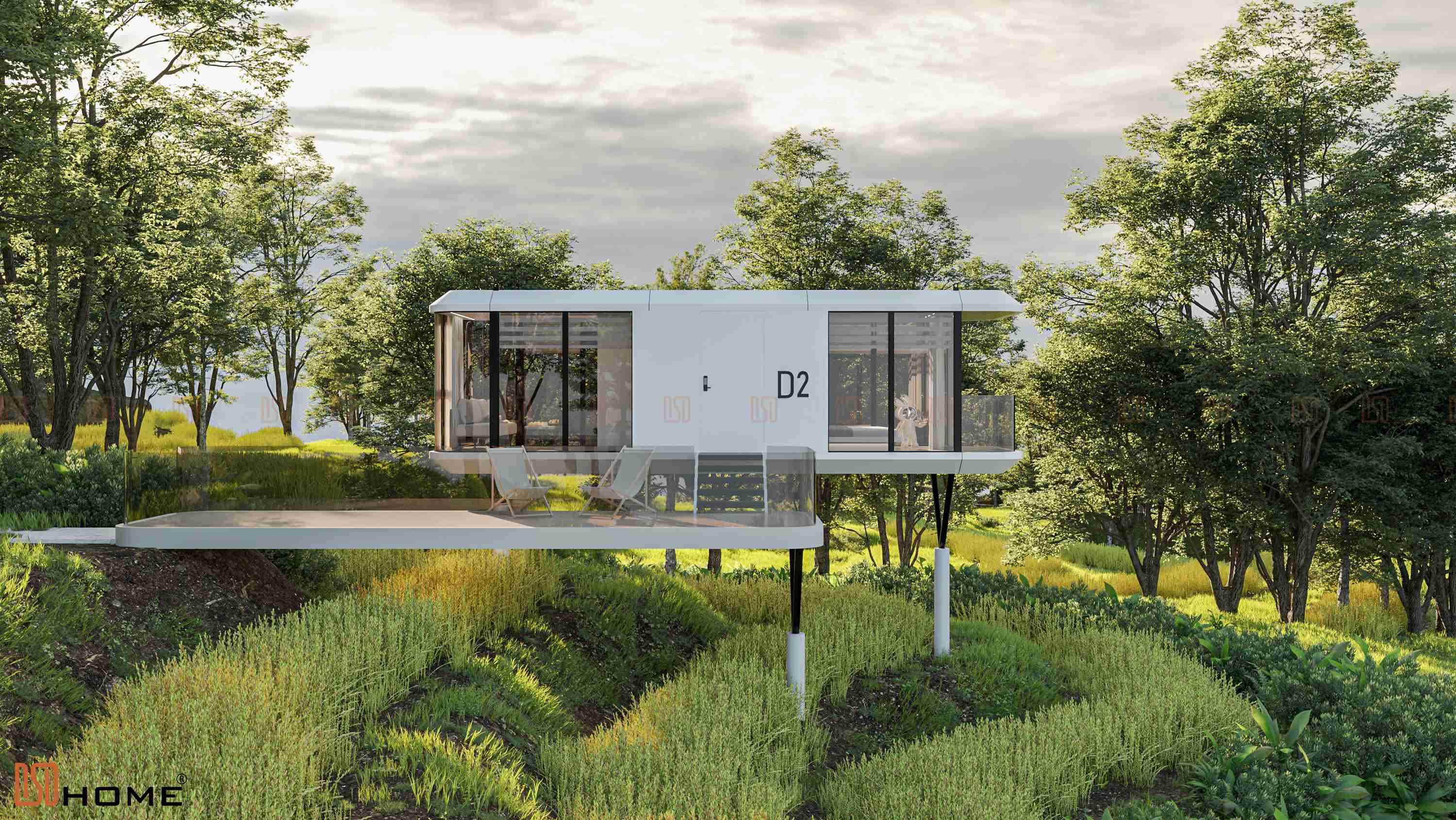 Nhà Lắp Ghép Cabin D2