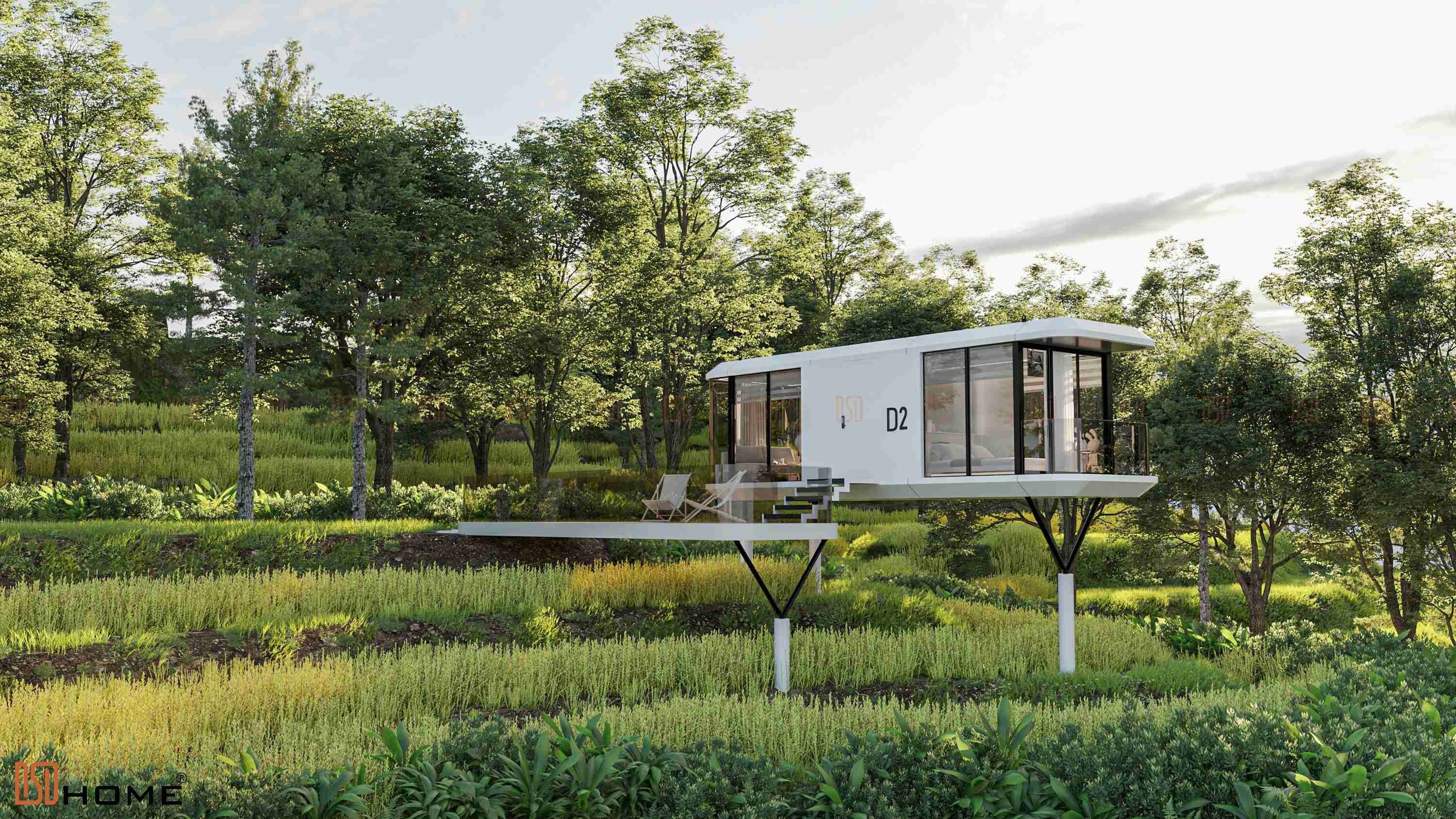 Nhà Lắp Ghép Cabin D2
