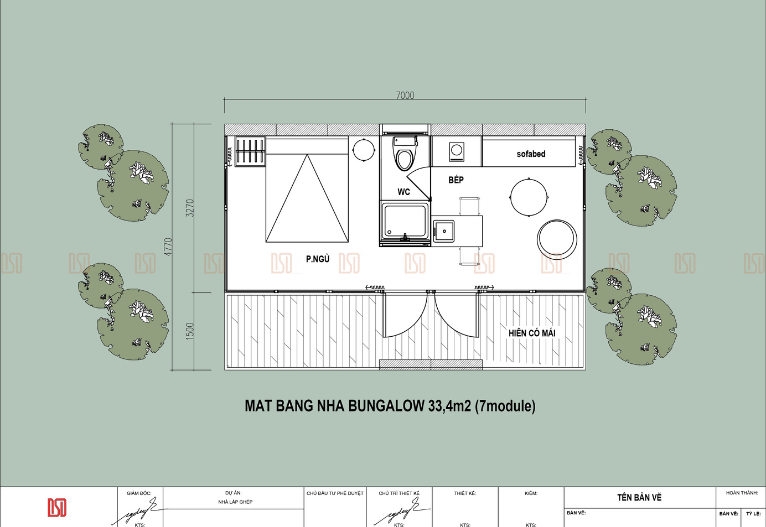 Nhà Lắp Ghép Mái Dốc