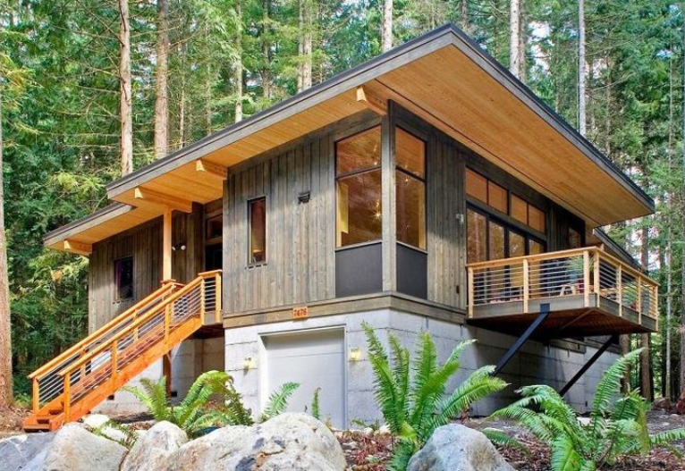 Mẫu nhà gỗ lắp ghép ở Mỹ