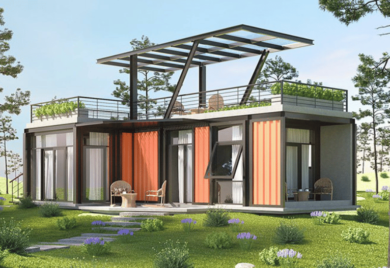 Mẫu nhà lắp ghép ở Mỹ kiểu container
