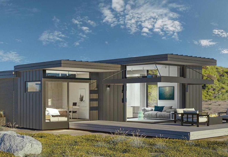 Mẫu nhà lắp ghép ở Mỹ có thiết kế hiện đại