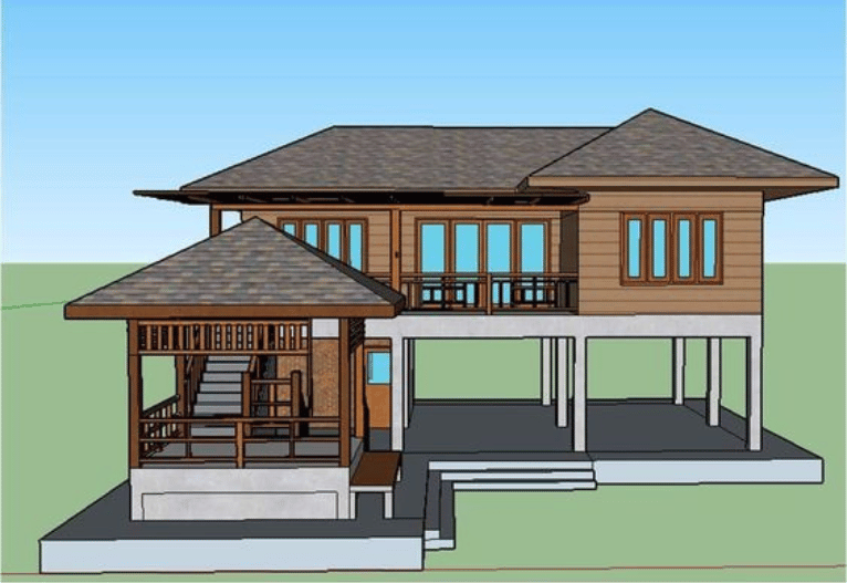 nha-san-lap-ghep205 Cấu Tạo Của Nhà Sàn Lắp Ghép