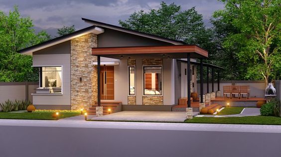 nha-villa-1-tang2012 Tiêu Chí Về Quy Mô Xây Dựng Của Villa 1 tầng