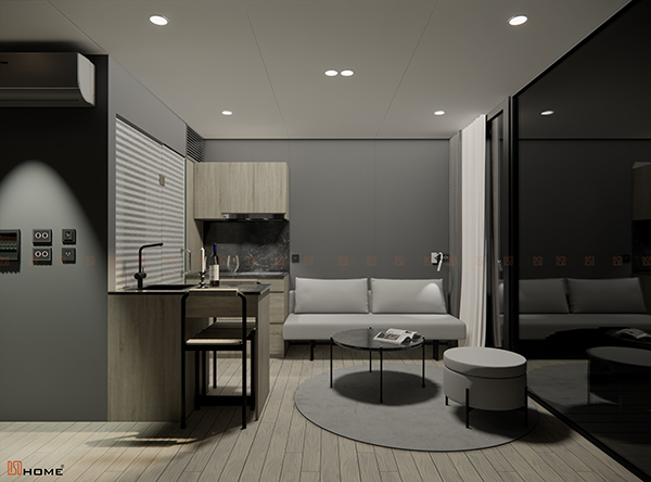 tông màu phòng cách tối giản