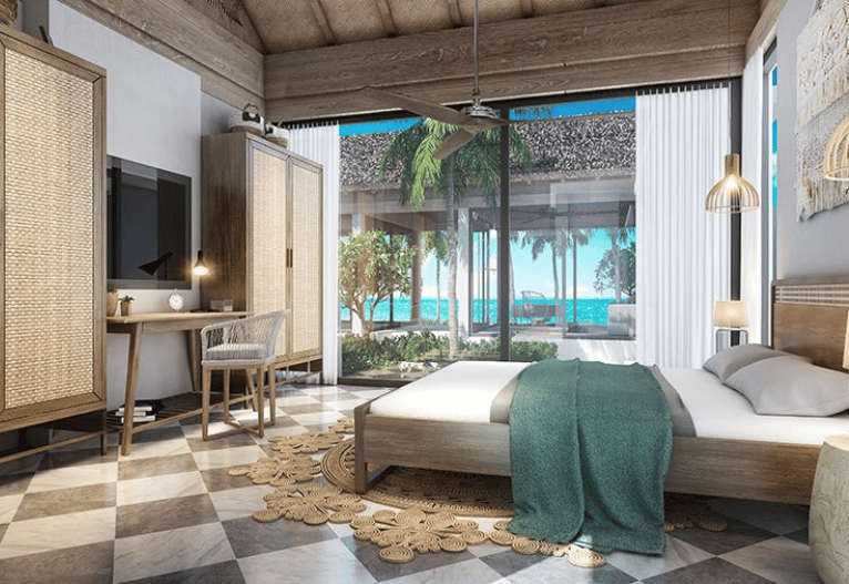 thue-villa-phu-quoc2015 Khu vực phòng ngủ ở Villa Phú Quốc – Fusion