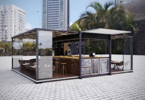 Gia xay quan cafe khung thep