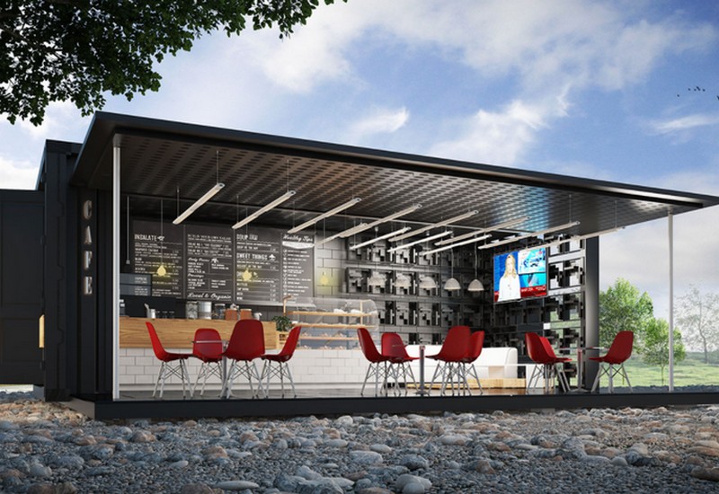 File cad quan cafe khung thep