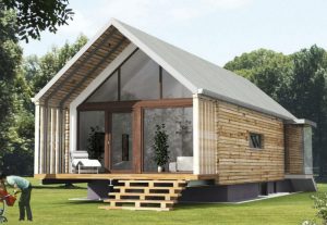 Mẫu nhà lắp ghép mái thái mái nhọn