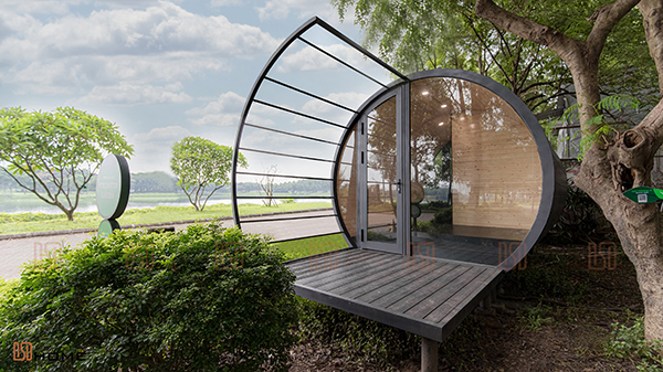 nhà tiền chế nông thôn dạng hobbit