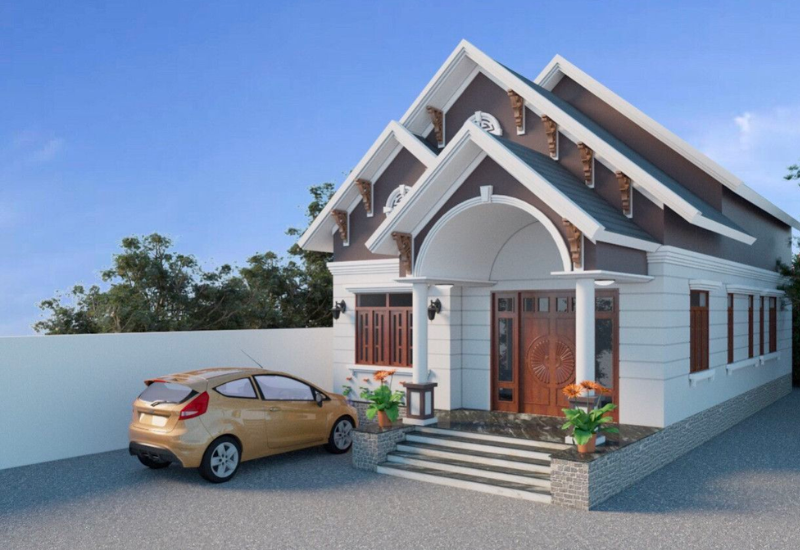 nha-cap-4-mai-thai201 Điểm Danh Những Mẫu Nhà Cấp 4 Mái Thái Đẹp 2022