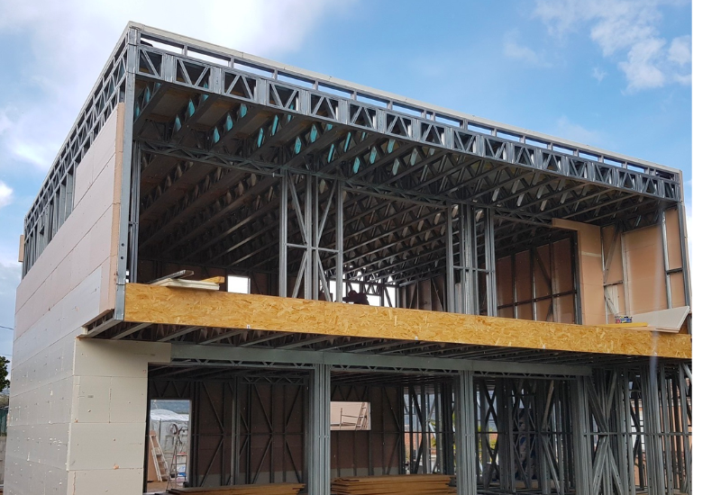 Những mẫu nhà khung thép 2 tầng đẹp và chi phí kết cấu tiền chế 2022