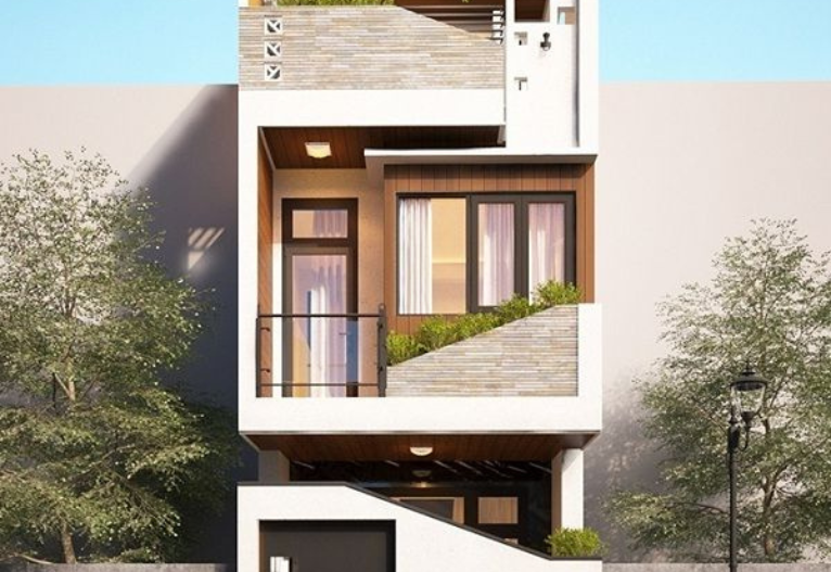 nha-pho-khung-thep202 Mẫu Nhà Phố Khung Thép Đẹp, Bền Và Tiết Kiệm Năm 2023