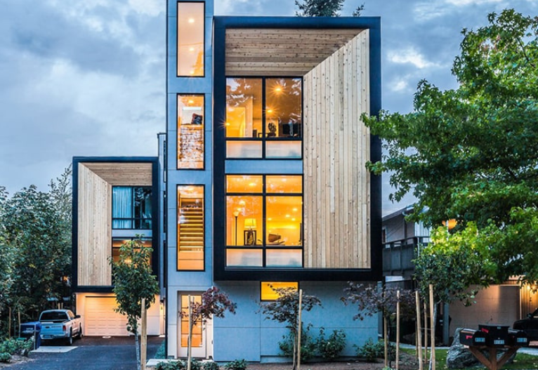 nha-pho-khung-thep204 Mẫu Nhà Phố Khung Thép Đẹp, Bền Và Tiết Kiệm Năm 2023