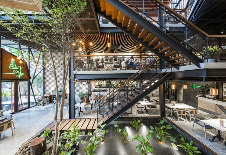 Quán cafe khung thép tiền chế - Sự lựa chọn tối ưu, hấp dẫn khách hàng