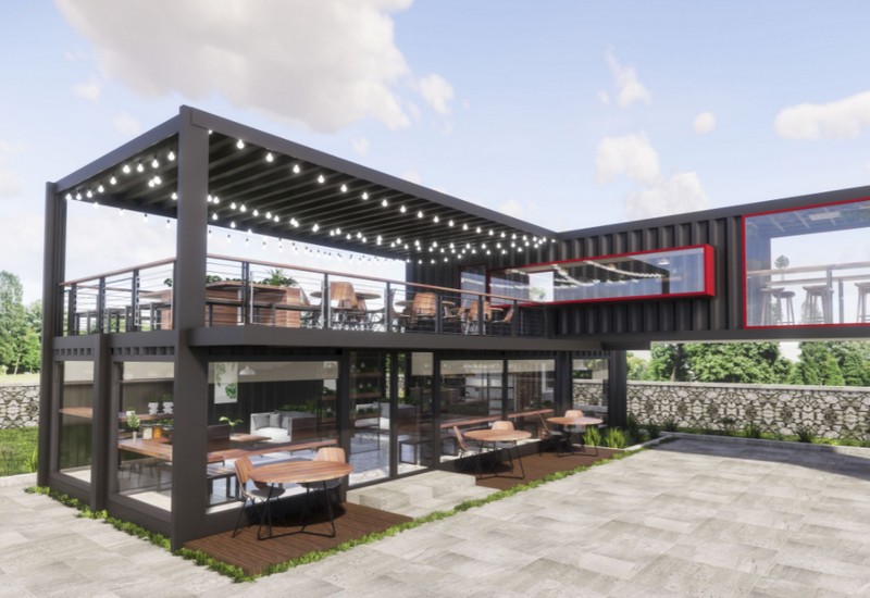 Quán cafe khung thép tiền chế - Sự lựa chọn tối ưu, hấp dẫn khách hàng