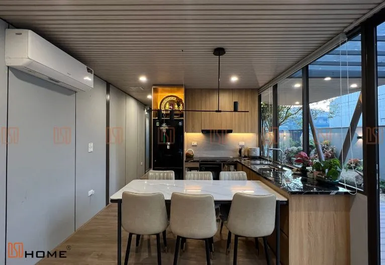 Không Gian Bếp Nhà Lắp Ghép 2 Tầng Tại Huế