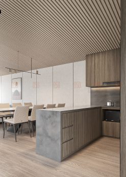 Không gian bếp hiện đại tích hợp đầy đủ công năng, tối ưu trải nghiệm sử dụng