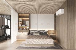 Phòng ngủ master 21.6m² sang trọng với không gian riêng tư và tiện nghi hoàn hảo