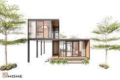 Mẫu nhà lắp ghép 2 tầng 95.4m2 hiện đại – tối ưu công năng và trải nghiệm sống