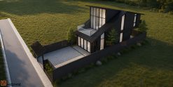 NHÀ LẮP GHÉP 2 TẦNG MÁI CHÉO 114M2